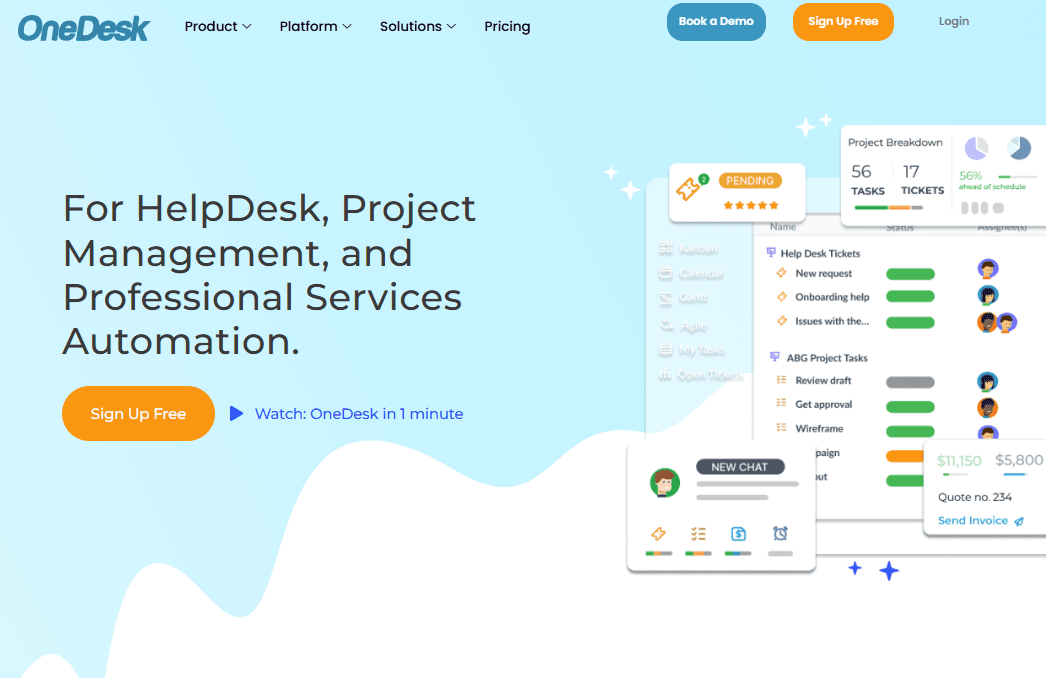 Streamlines tickets, chats & workflows for fast, organized customer support.