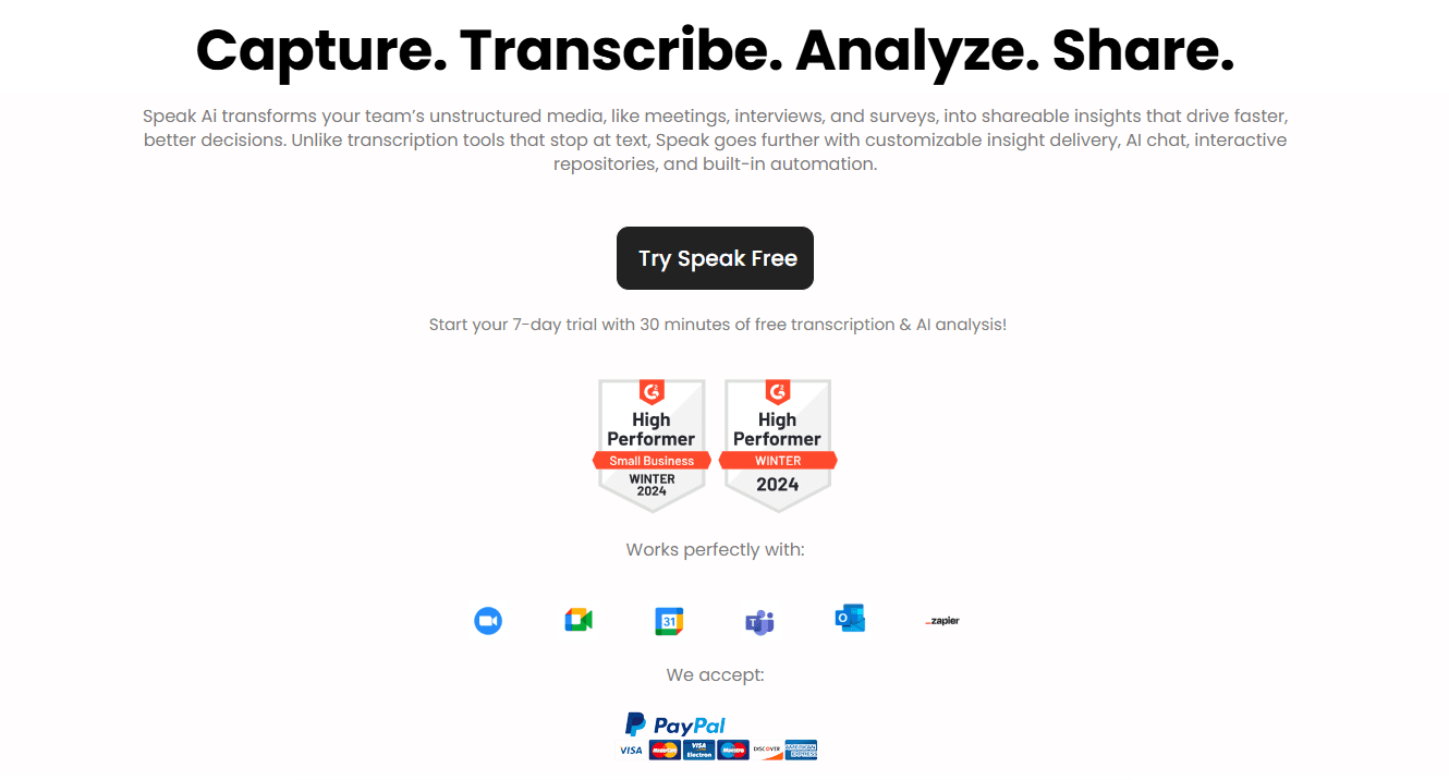 AI call transcription + analysis that turns conversations into searchable insights.