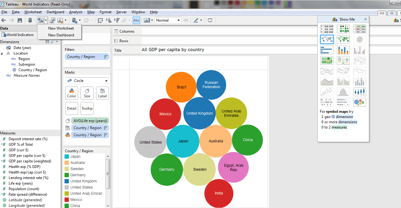 Tableau screenshot
