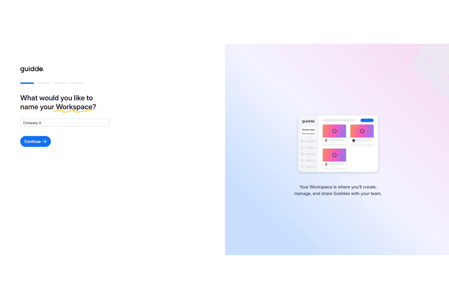 Guidde screenshot