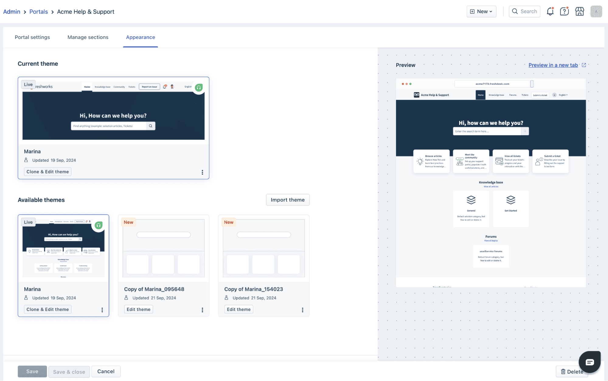 Freshworks CRM screenshot