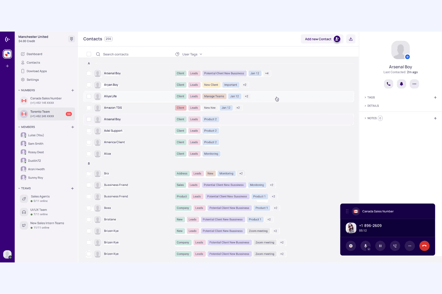 KrispCall screenshot