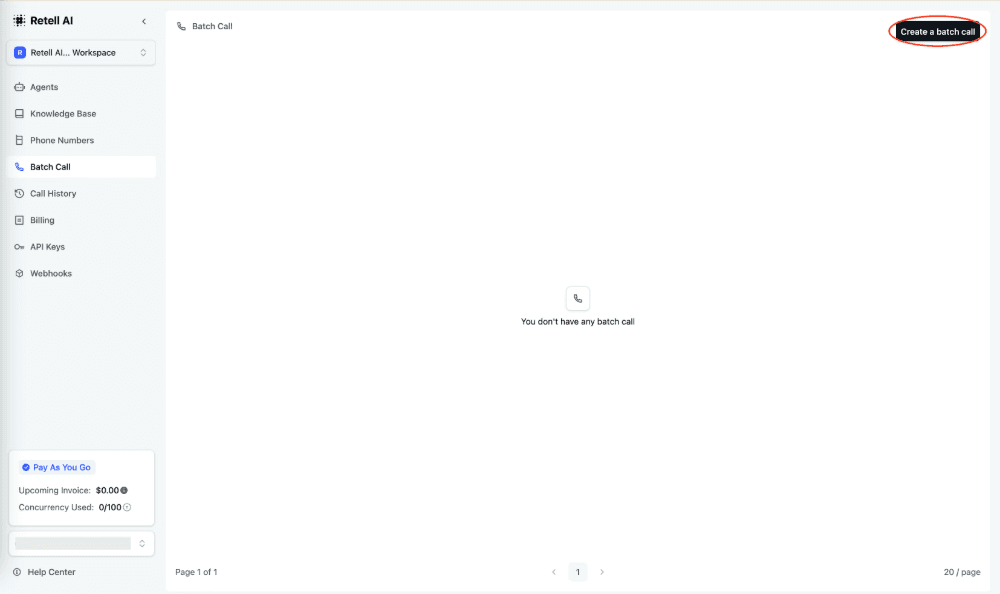 Retell AI screenshot