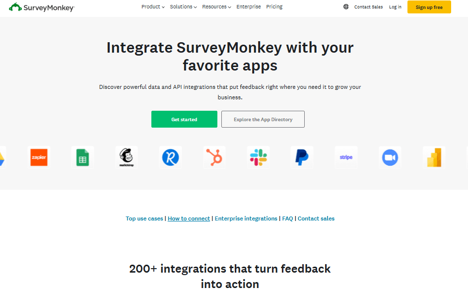 SurveyMonkey screenshot