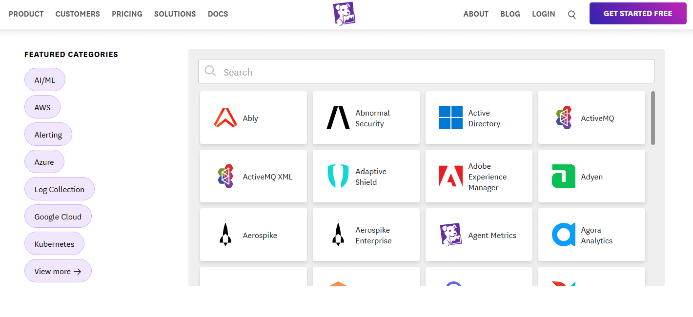 Datadog screenshot