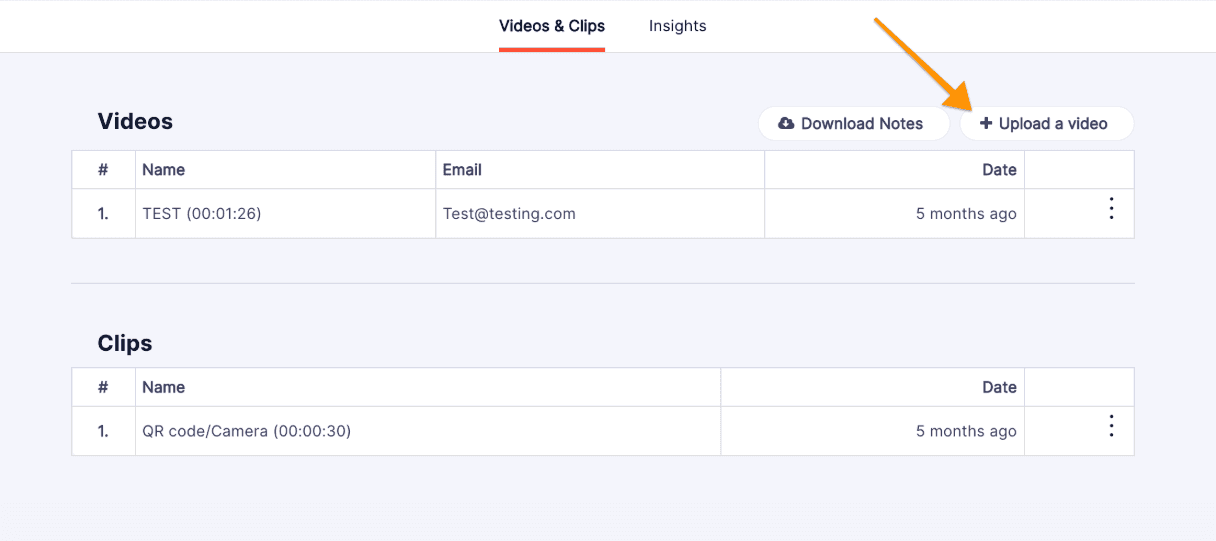 UserZoom screenshot