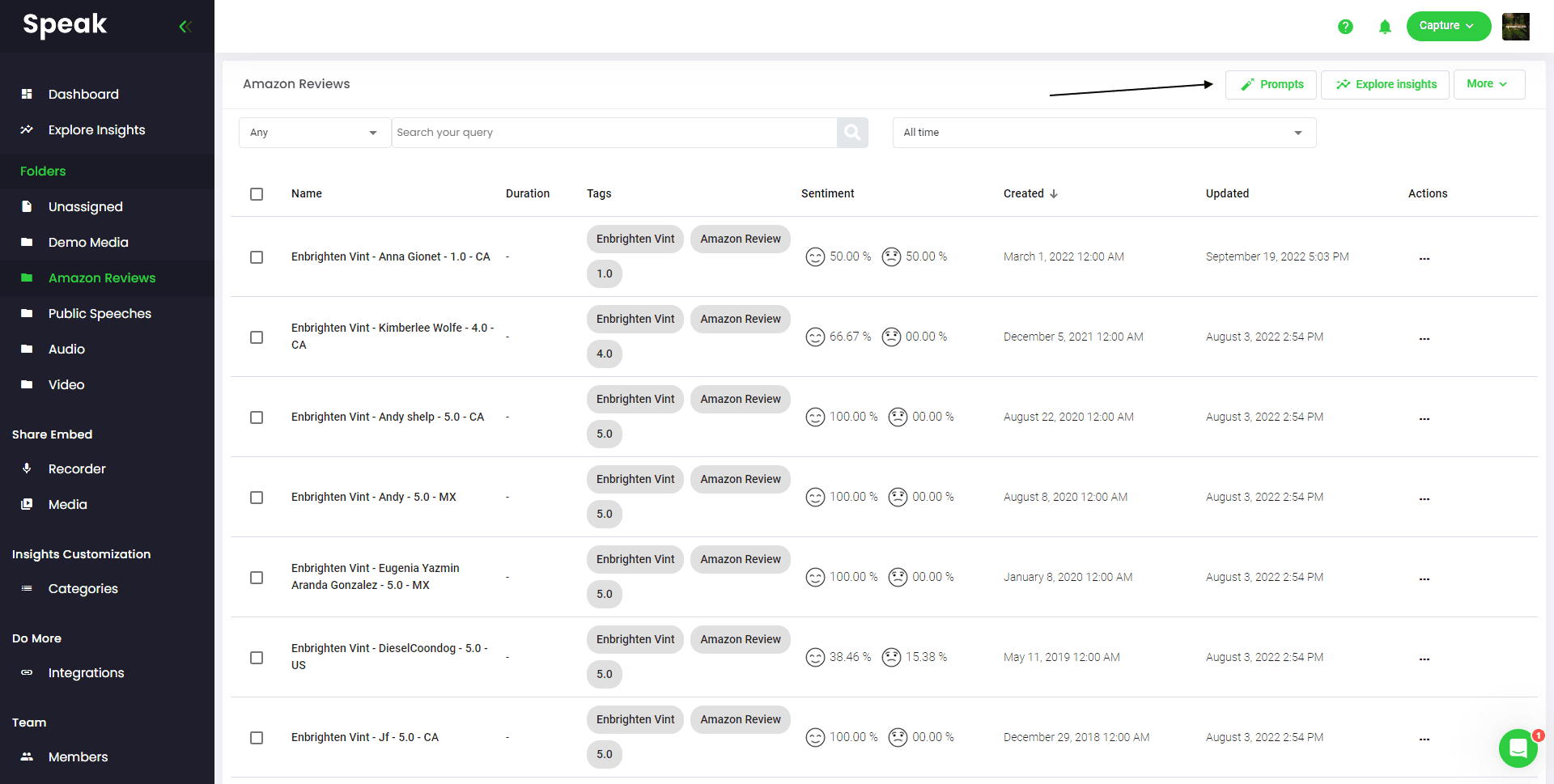 Speak AI screenshot