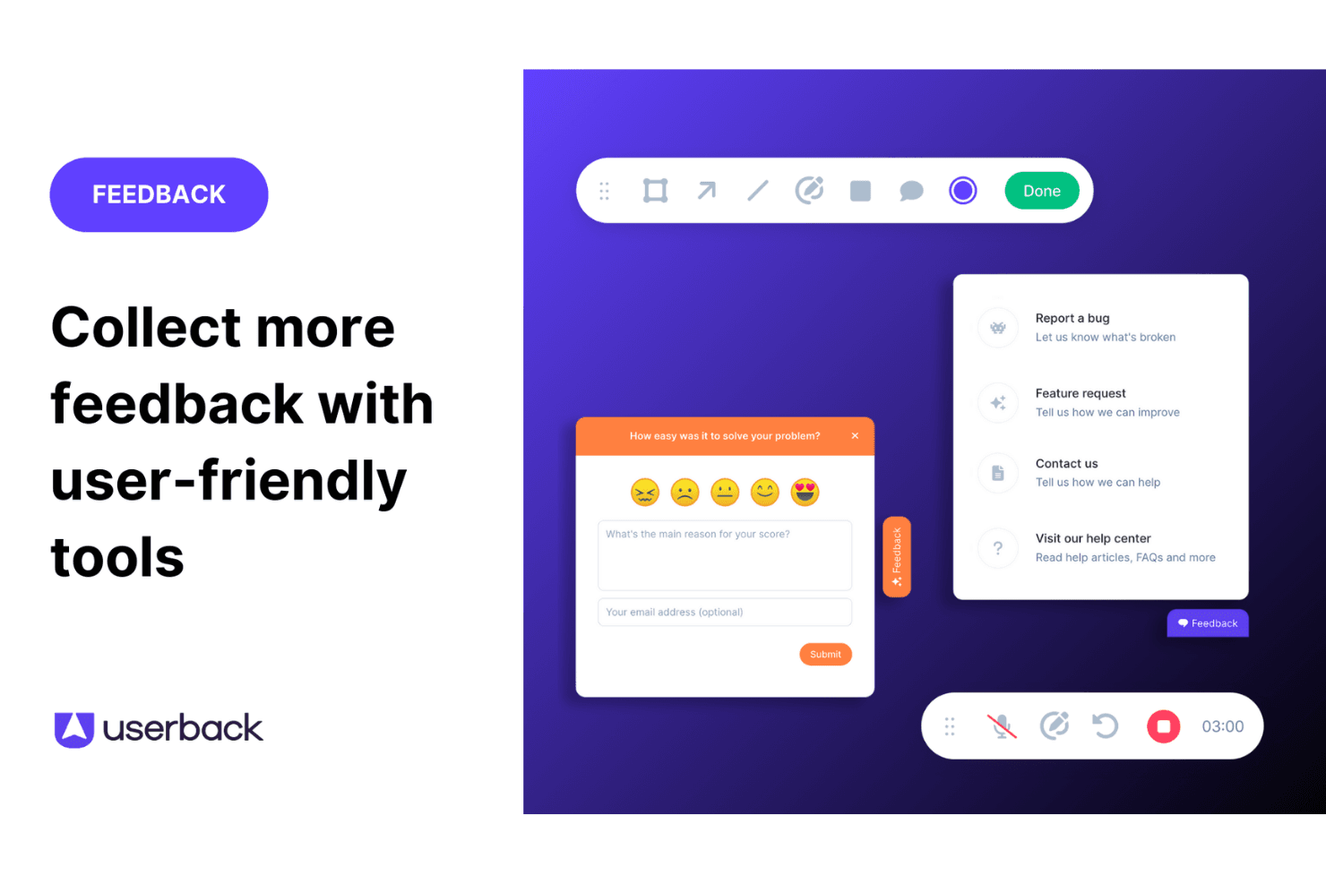 Userback screenshot