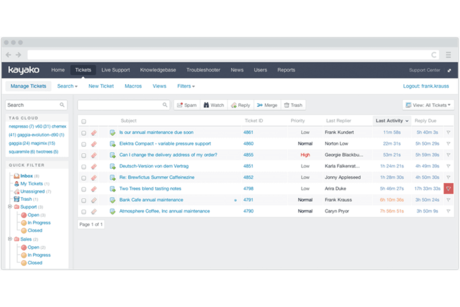 Kayako is a unified support platform that helps businesses manage customer interactions efficiently.