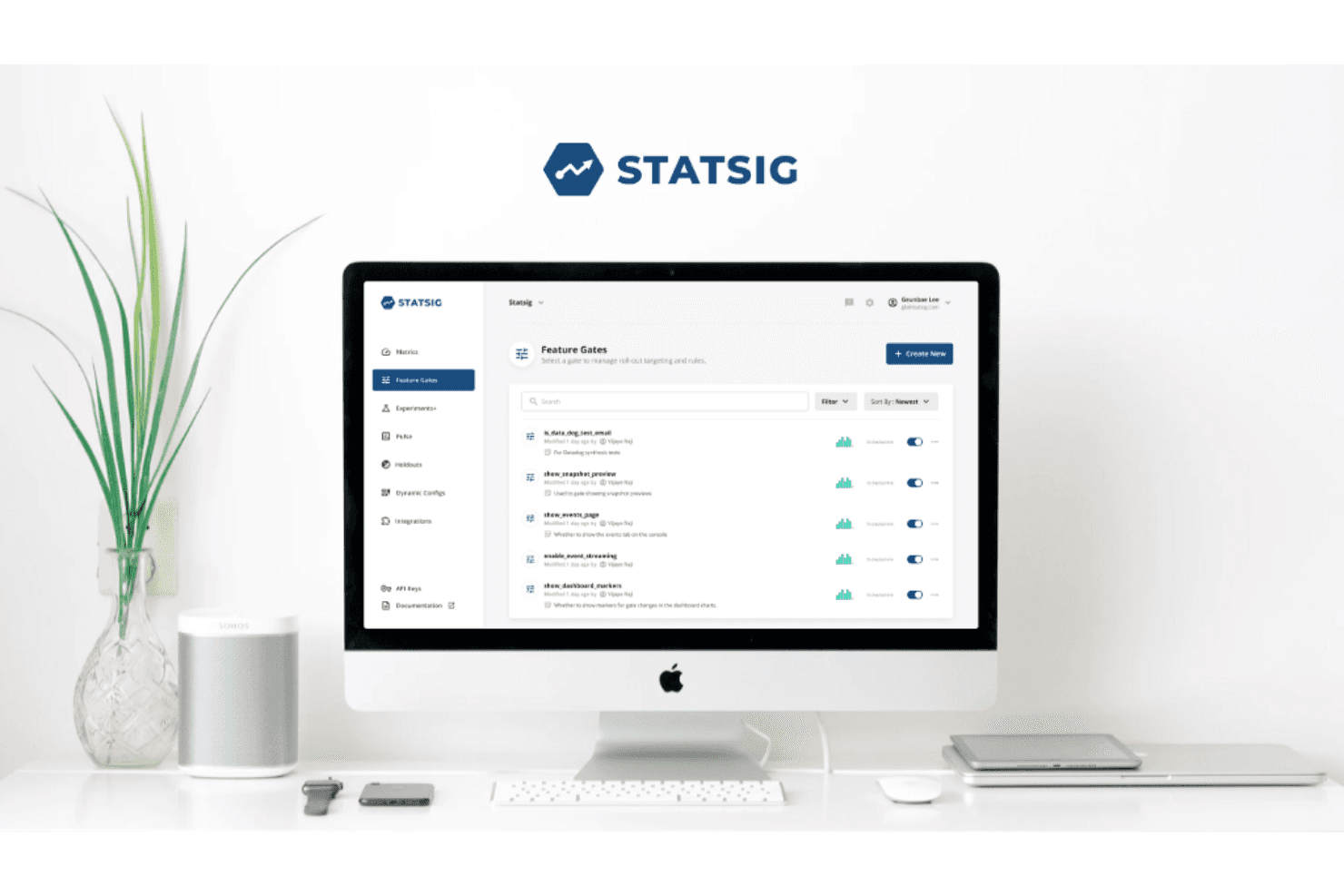 Statsig enables rapid A/B tests and feature rollouts with real-time insights.