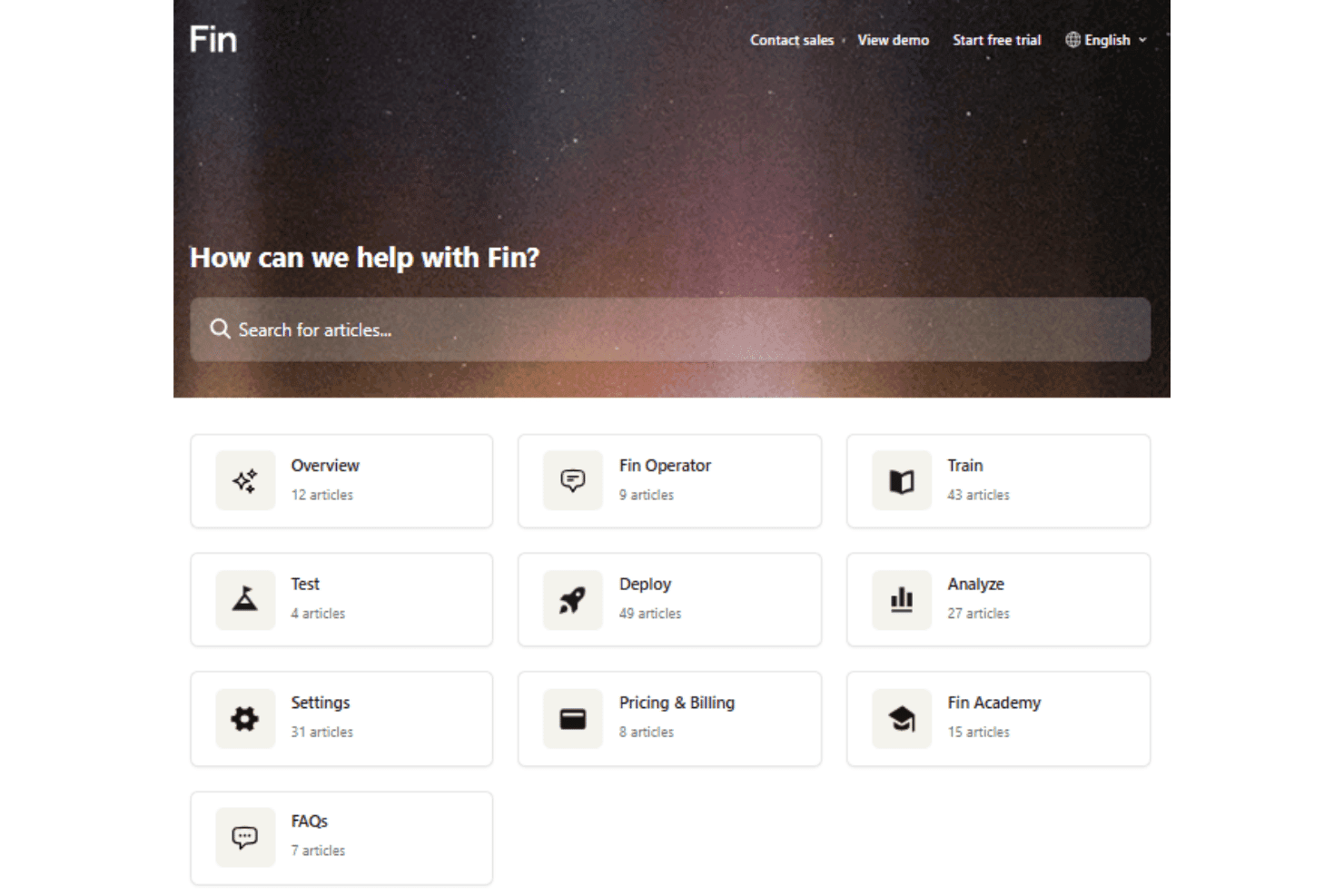 Fin customer support with live chat, onboarding, and expert assistance.