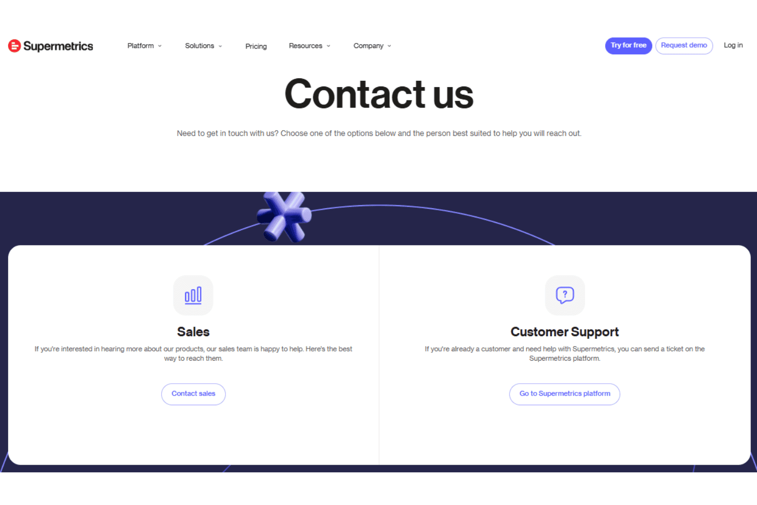 Supermetrics customer support with live chat, email, and help center.