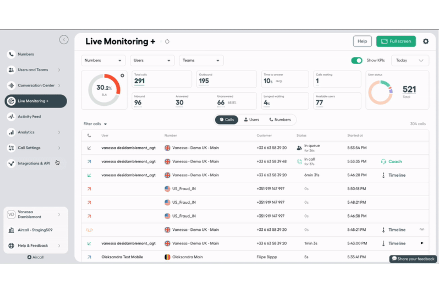 screenshot - Aircall Review: Pros, Cons, Features, and Pricing Explained