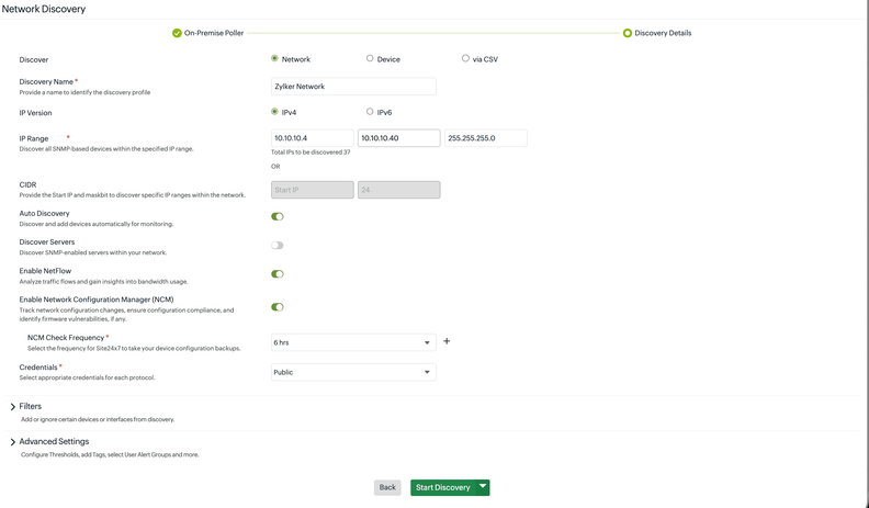 Site24x7 Adds Discovery Profiles for Network Devices