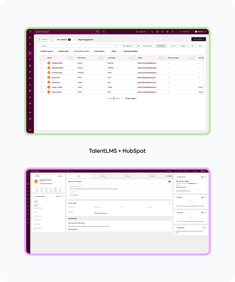 TalentLMS Introduces HubSpot Integration