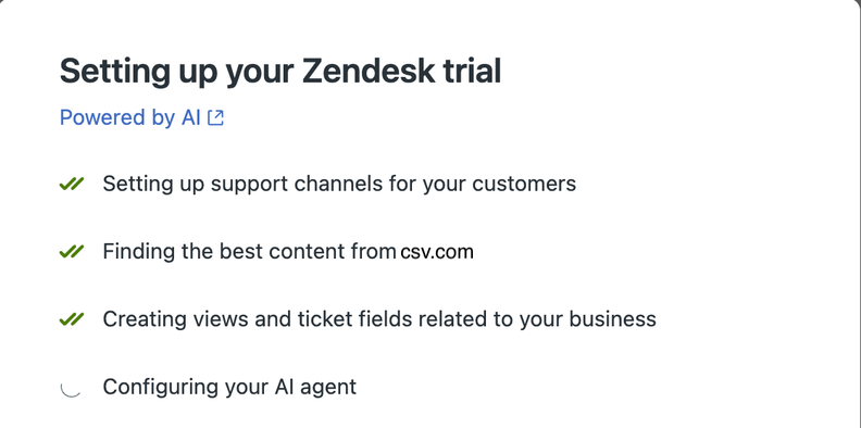 Zendesk Adds AI-Powered Trial Setup Wizard