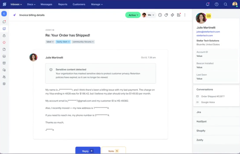 Help Scout Automates Data Redaction and Teammate Routing
