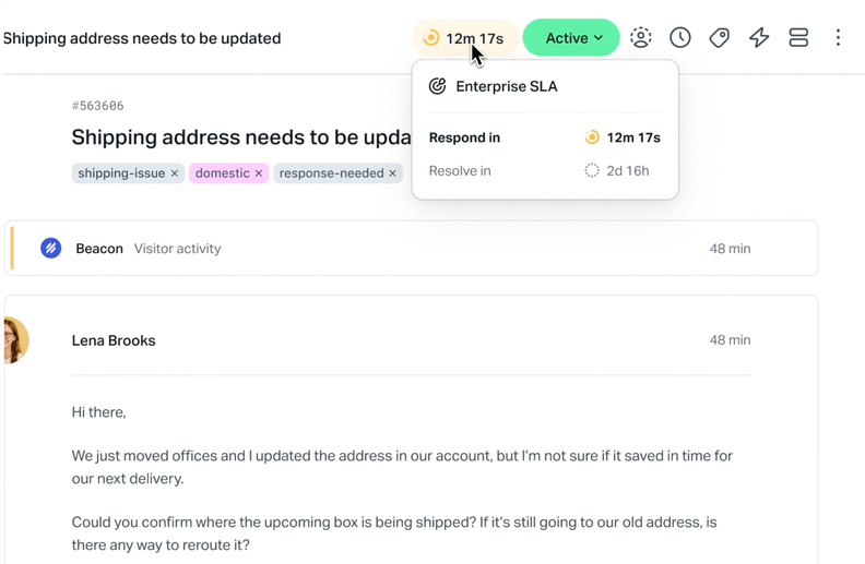 Help Scout Adds SLAs for Response and Resolution Times