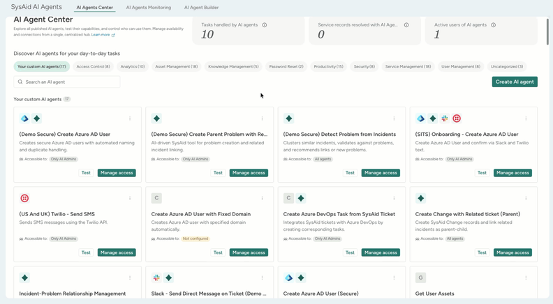 SysAid Adds AI Agent Center and License Manager Chatbot Insights