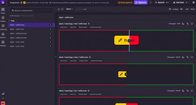 Sentry Snapshots Enters Open Beta for CI Screenshot Diffing