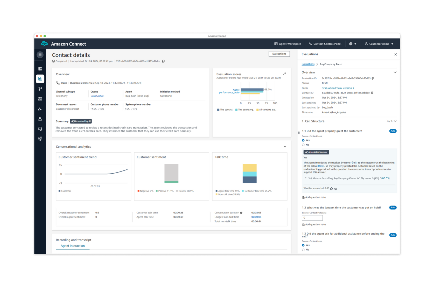 screenshot - Amazon Connect Review: Pros, Cons, Features &amp; Pricing