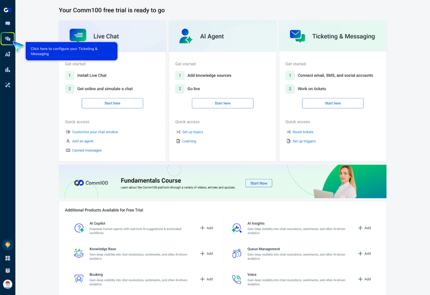 screenshot - Comm100 Review: Pros, Cons, Features, and Pricing