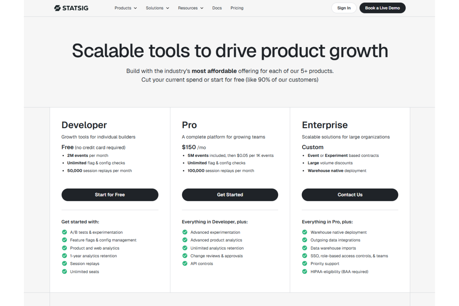 screenshot - Statsig Review: Pros, Cons, Features and Pricing