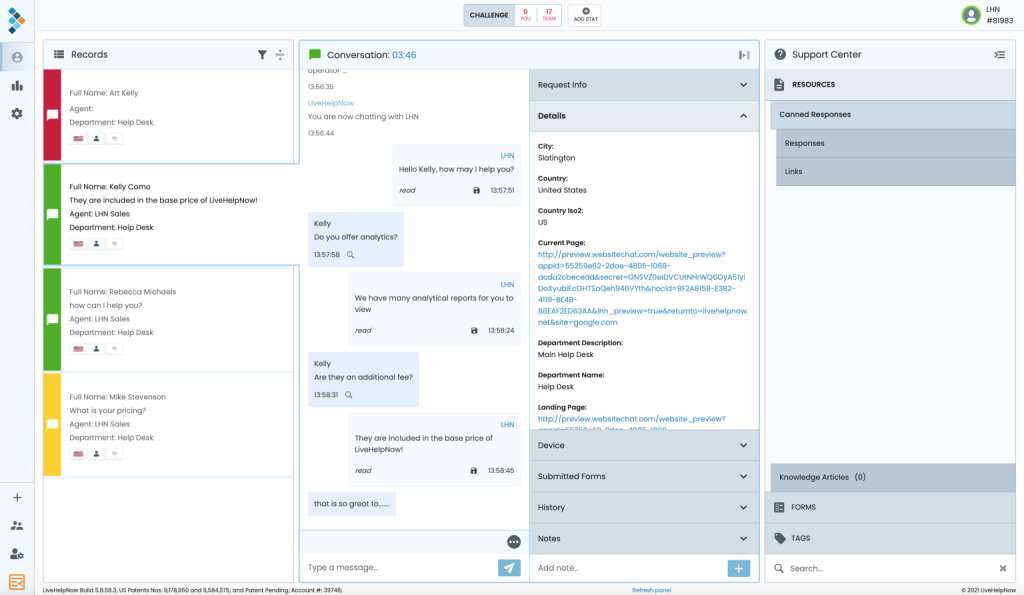 screenshot - LiveHelpNow Review: Pros, Cons, Features, and Pricing