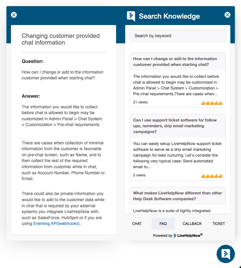screenshot - LiveHelpNow Review: Pros, Cons, Features, and Pricing