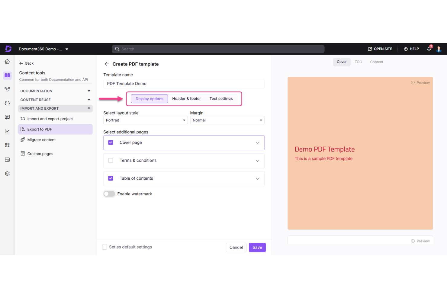 screenshot - Document360 Review: Pros, Cons, Features, and Pricing