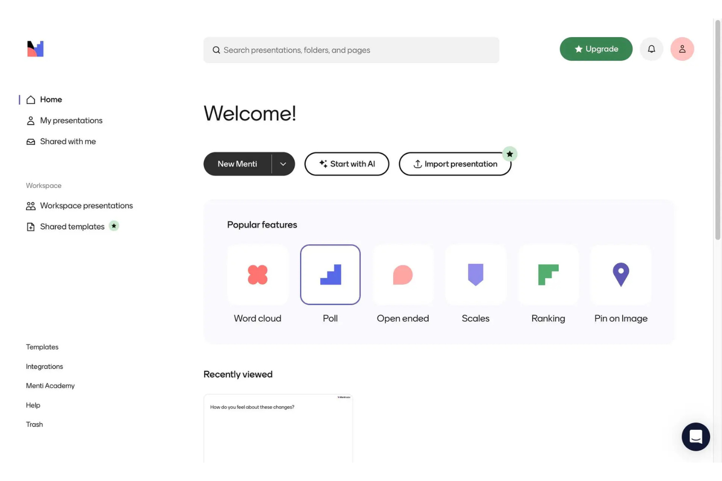 screenshot - Mentimeter Review: Pros, Cons, Features and Pricing