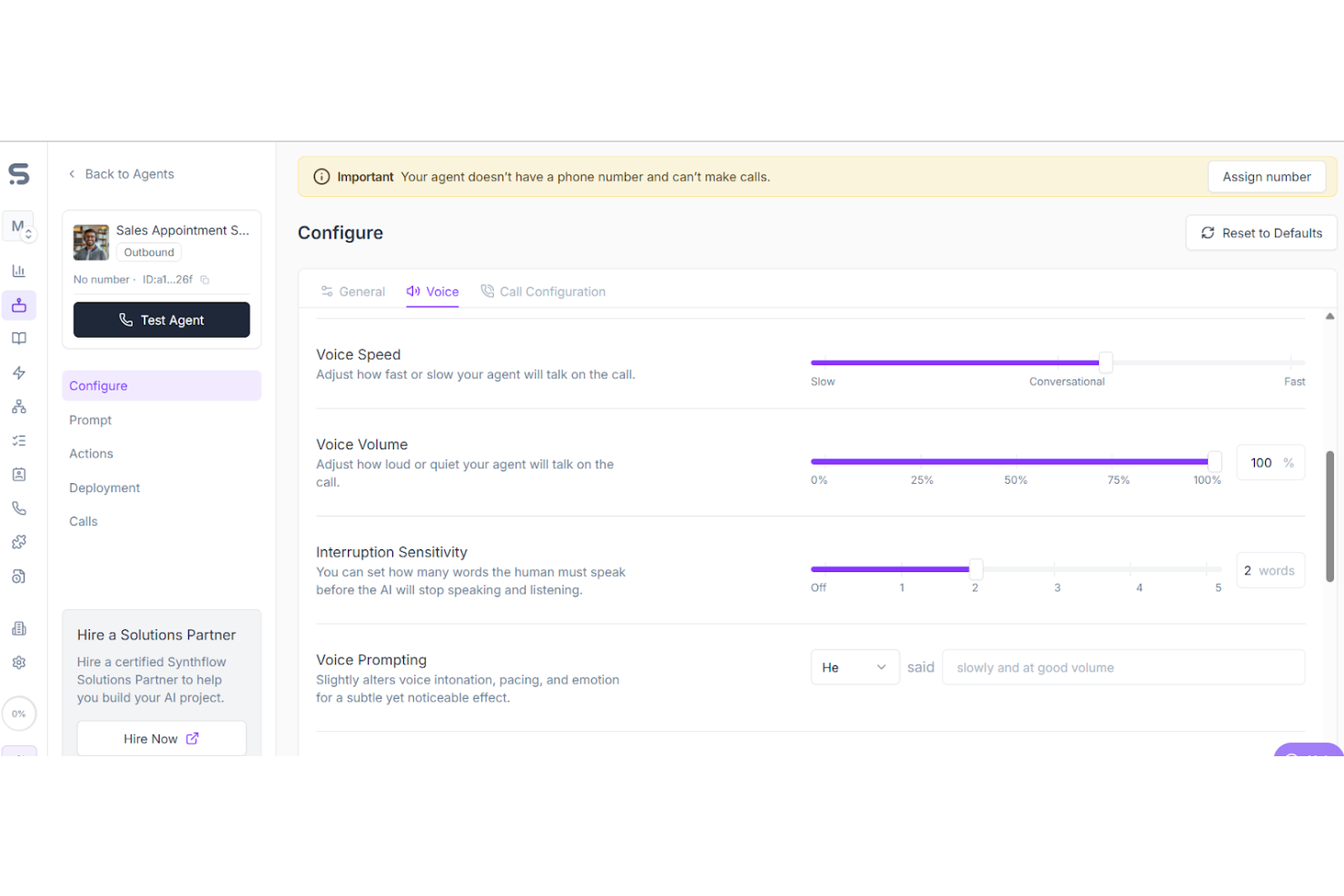 screenshot - Synthflow AI Review: Pros, Cons, Features, and Pricing