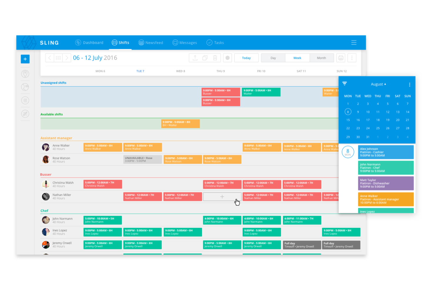 screenshot - Sling Scheduling Software Review: Pros, Cons, Features, and Pricing