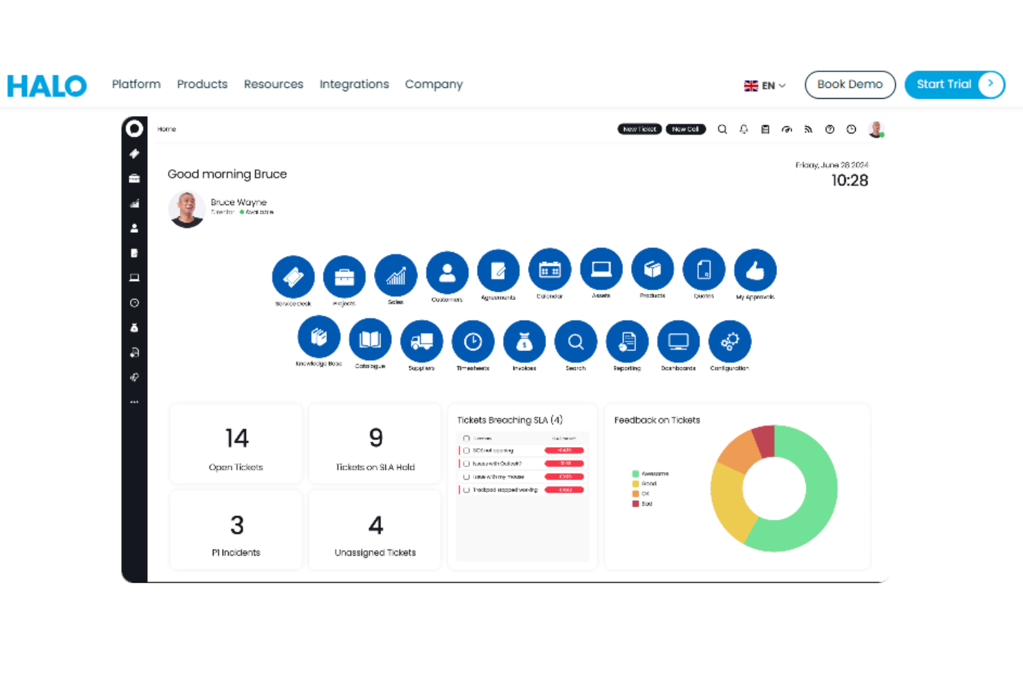 screenshot - HaloITSM Bewertung: Vorteile, Nachteile, Funktionen und Preise