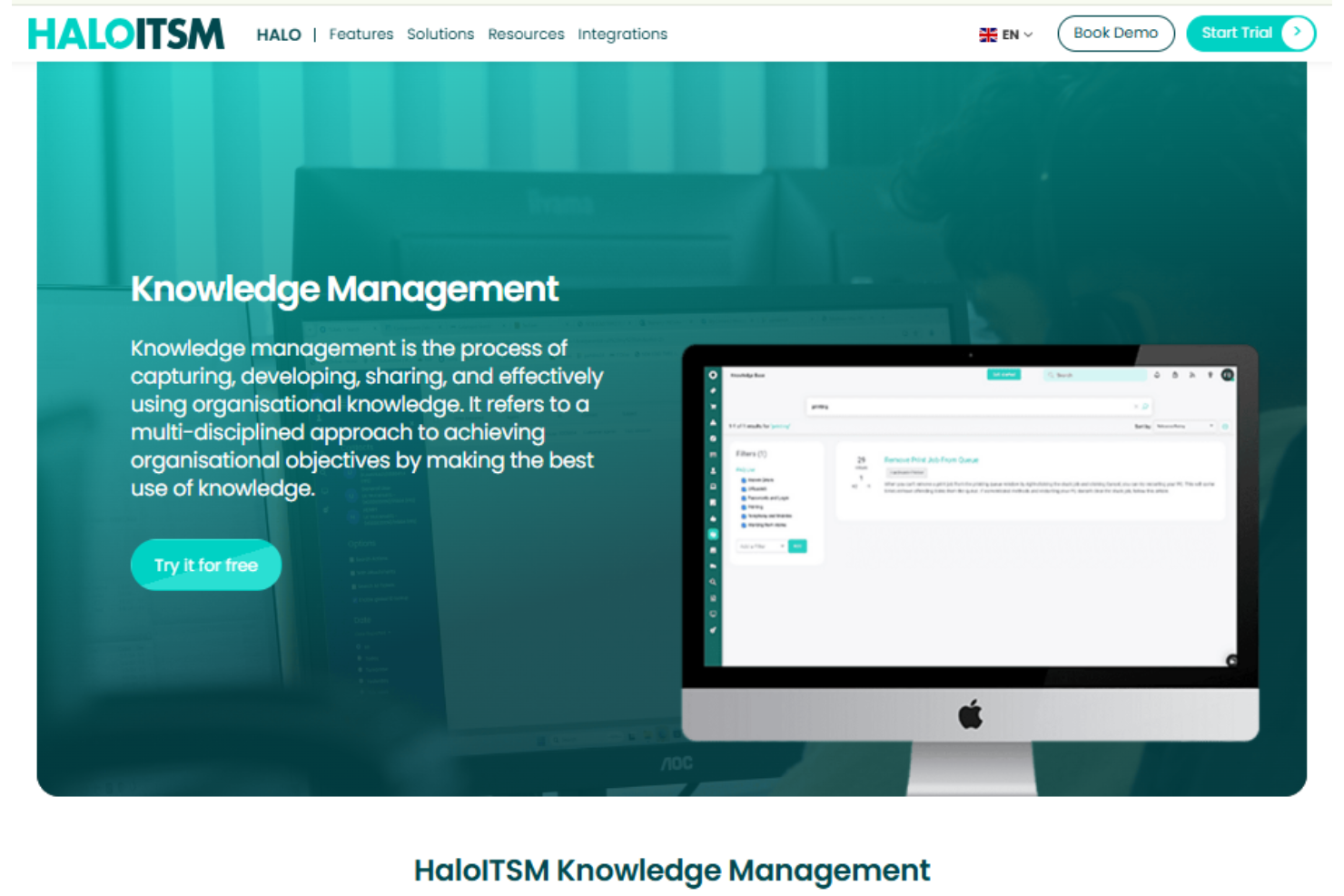 screenshot - HaloITSM Bewertung: Vorteile, Nachteile, Funktionen und Preise