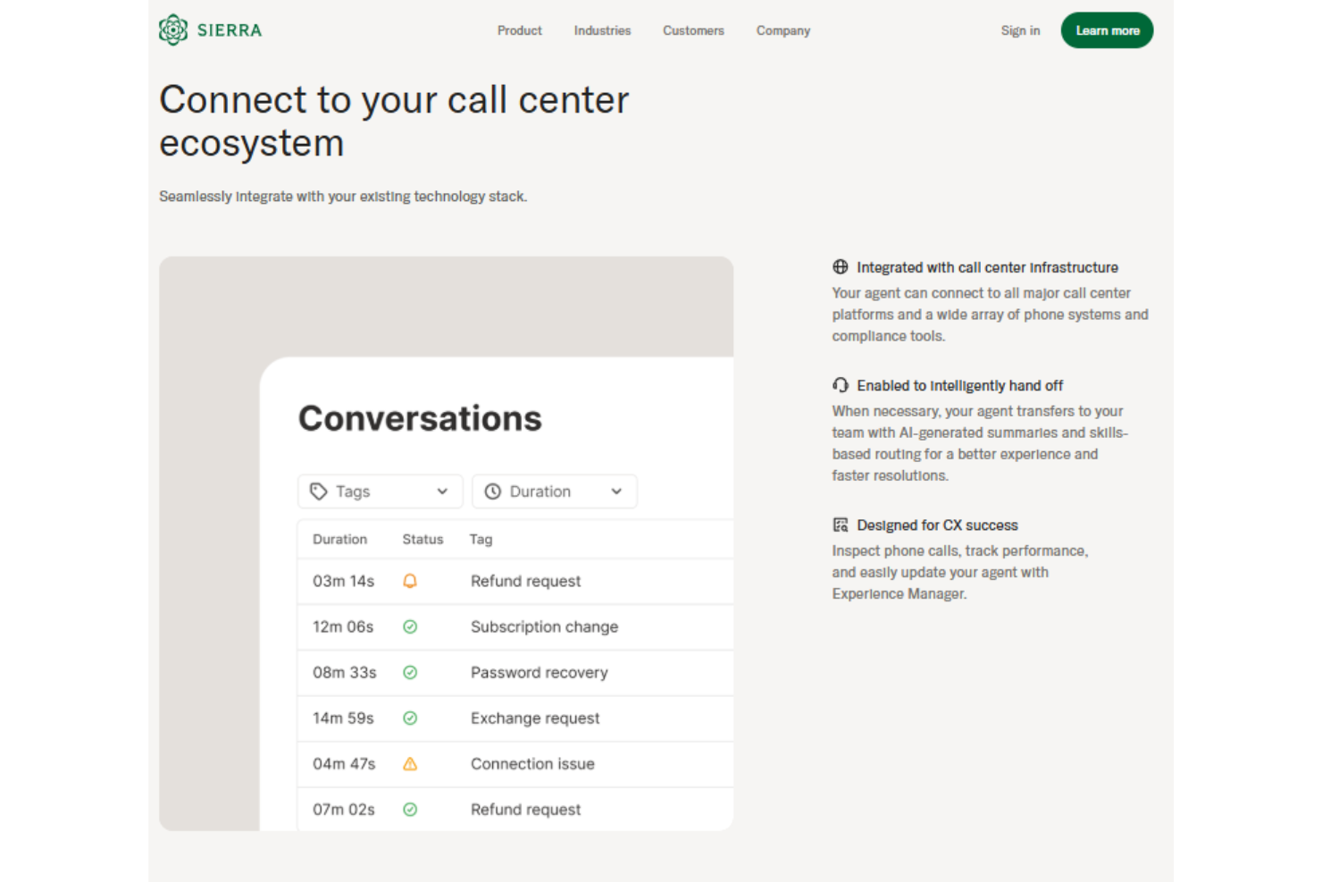screenshot - Sierra AI Review: Pros, Cons, Features, and Pricing