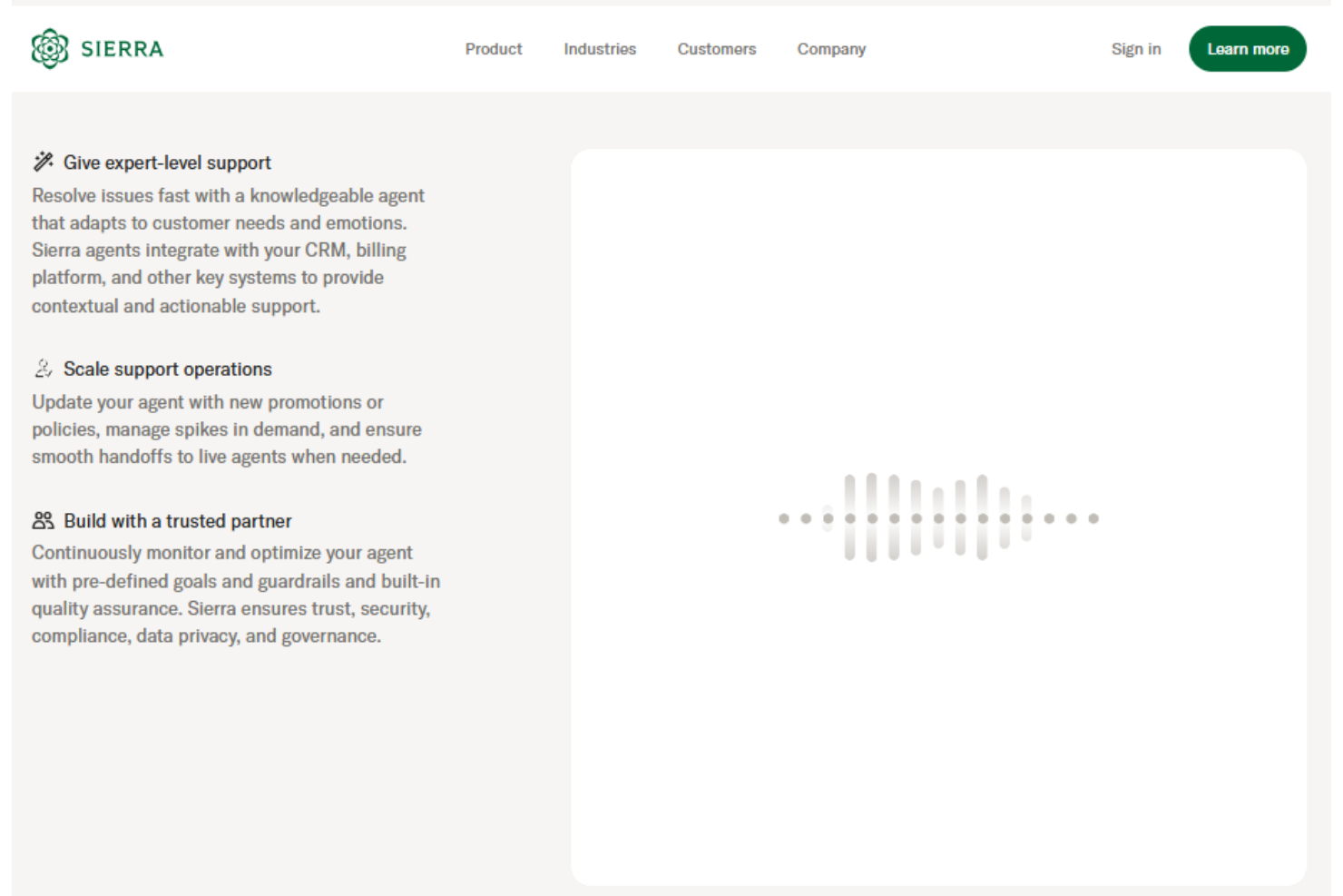 screenshot - Sierra AI Review: Pros, Cons, Features, and Pricing