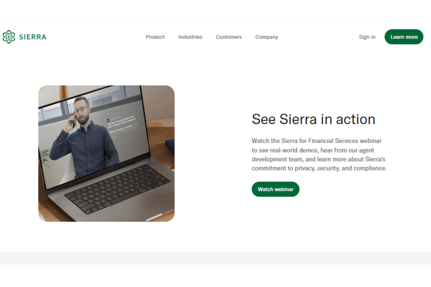 screenshot - Sierra AI Review: Pros, Cons, Features, and Pricing