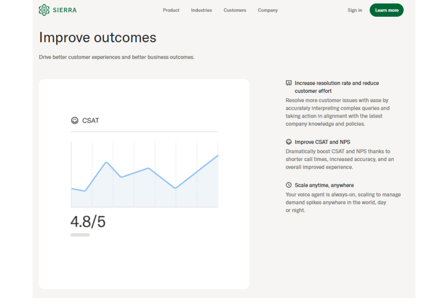 screenshot - Sierra AI Review: Pros, Cons, Features, and Pricing
