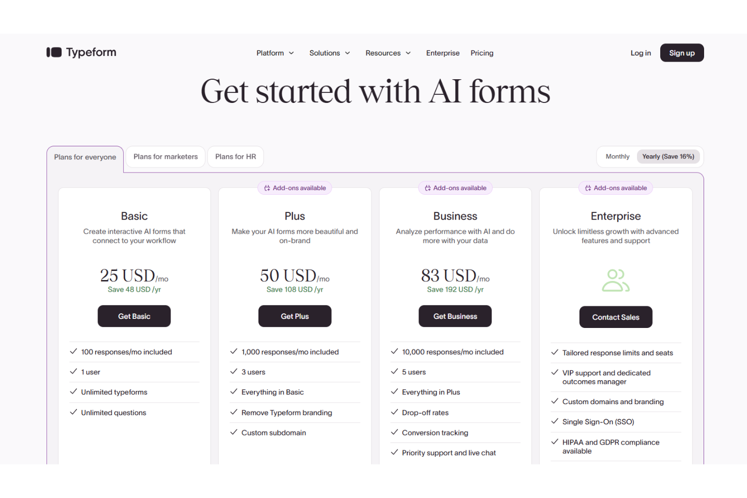 screenshot - Typeform Review: Pros, Cons, Features, and Pricing