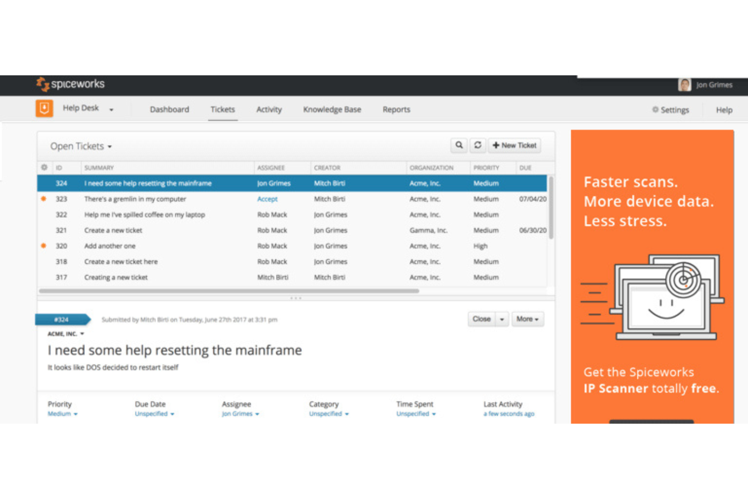 screenshot - Spiceworks Testbericht: Vorteile, Nachteile, Funktionen und Preise