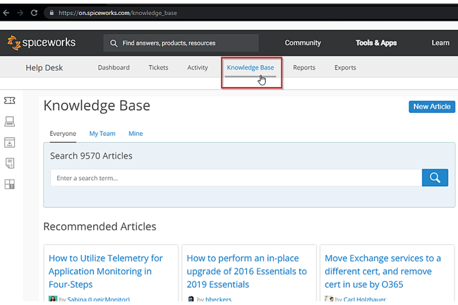 screenshot - Spiceworks Testbericht: Vorteile, Nachteile, Funktionen und Preise