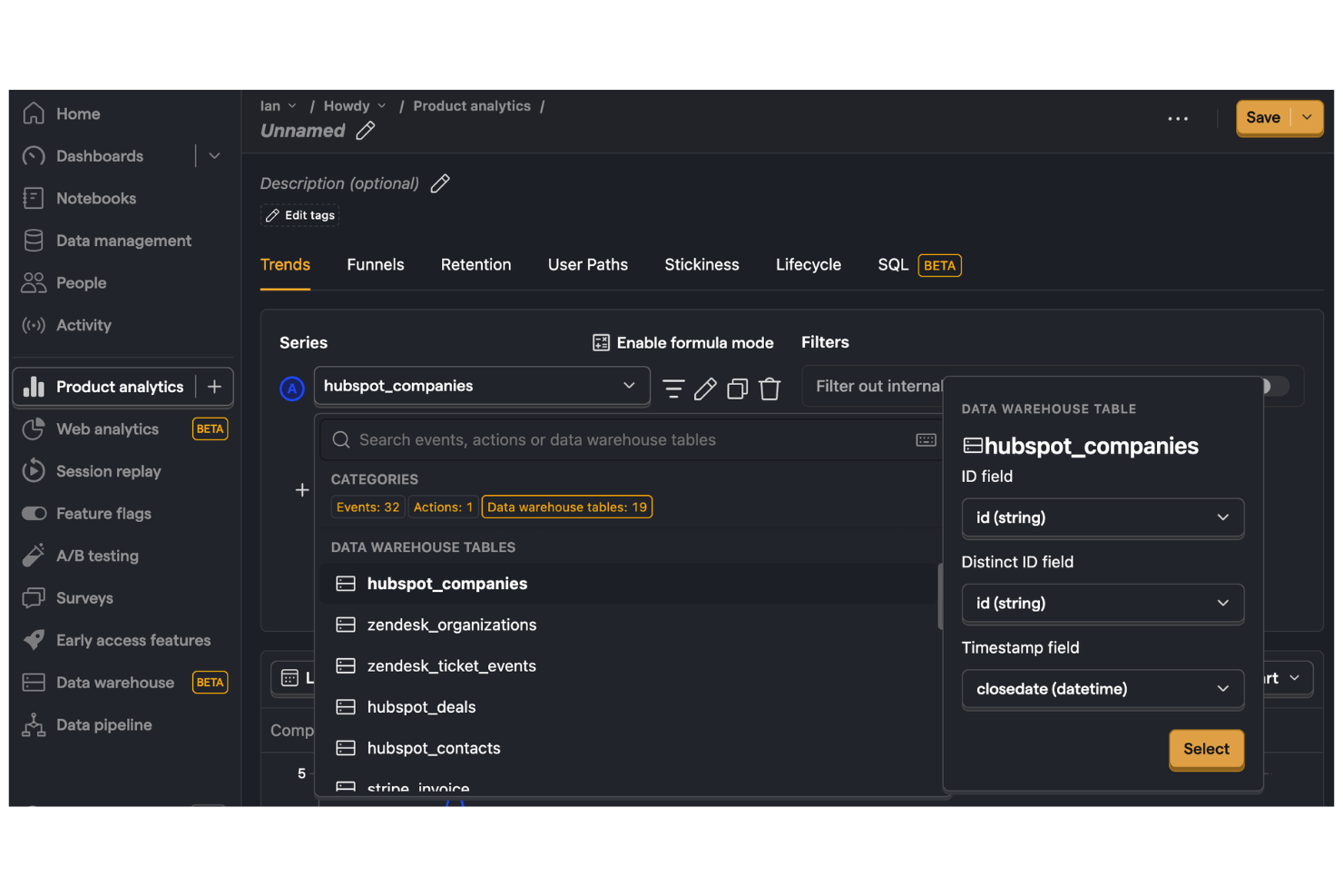 screenshot - PostHog Bewertung: Vorteile, Nachteile, Funktionen und Preise