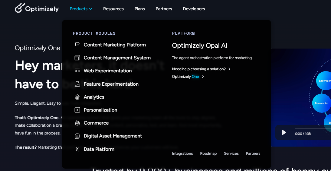 screenshot - Optimizely Review: Pros, Cons, Features and Pricing