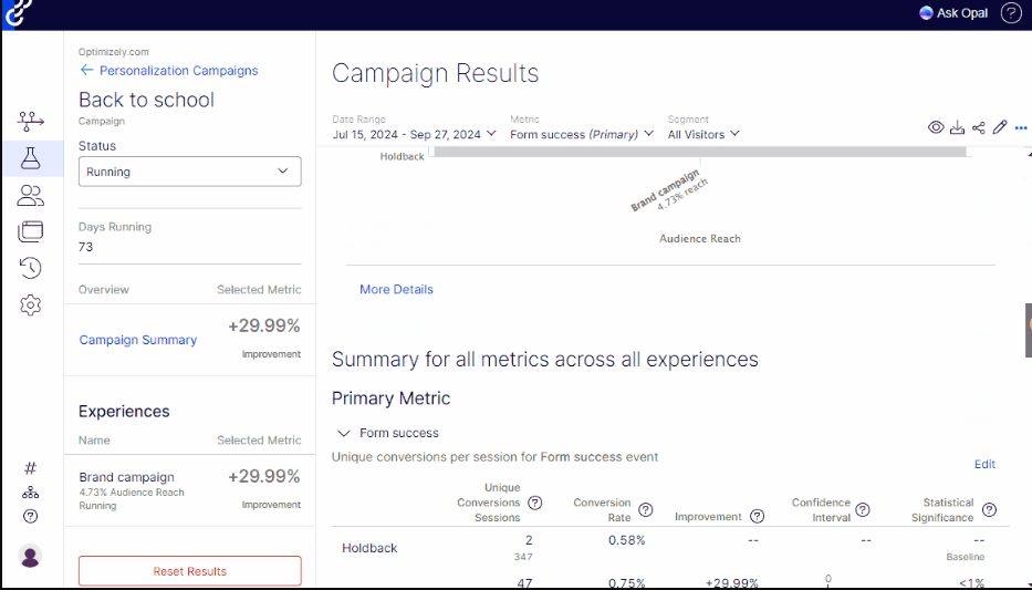 screenshot - Optimizely Review: Pros, Cons, Features and Pricing