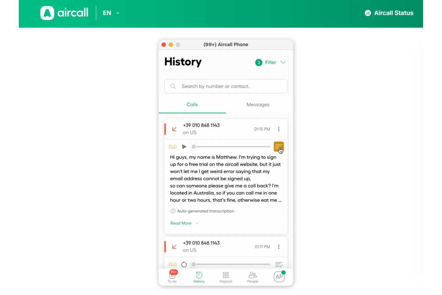 screenshot - Aircall Review 2026: Pros, Cons, Features, and Pricing