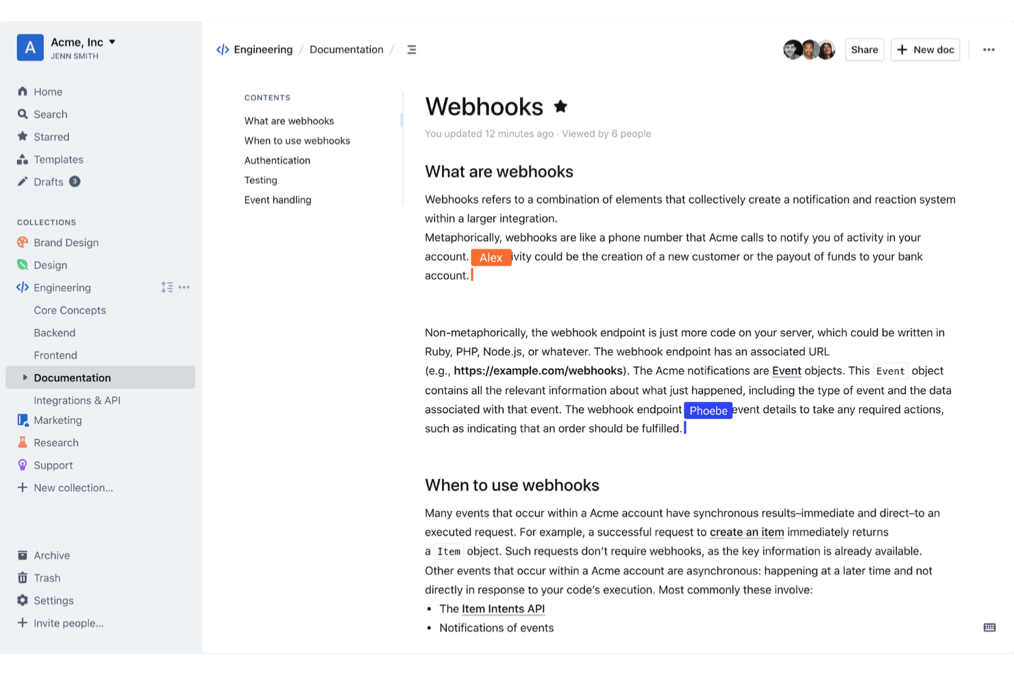 Outline screenshot - 14 Beste Kostenlose Wissensdatenbank-Software Im Jahr 2026 Im Vergleich