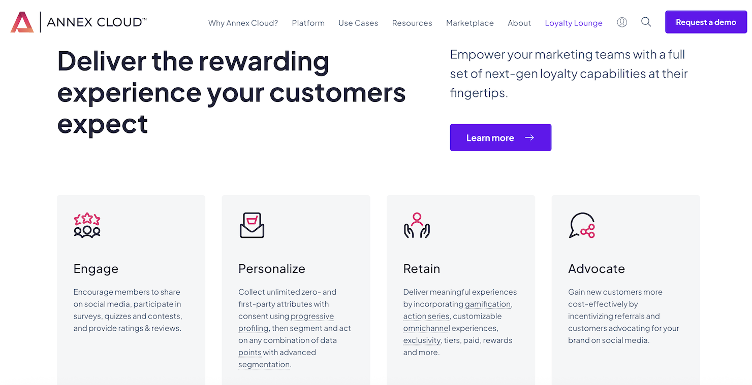 Annex Cloud screenshot - 21 Meilleures Plates-formes d’Engagement Client Passées en Revue pour 2026