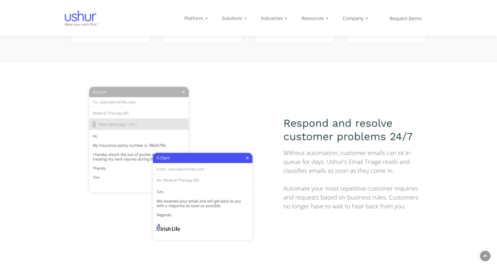Ushr screenshot - 9 Beste KI-Kundendienstsoftware Für CX-Profis