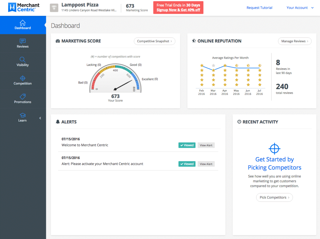 Merchant Centric screenshot - 20 meilleurs logiciels de gestion des avis clients de 2026